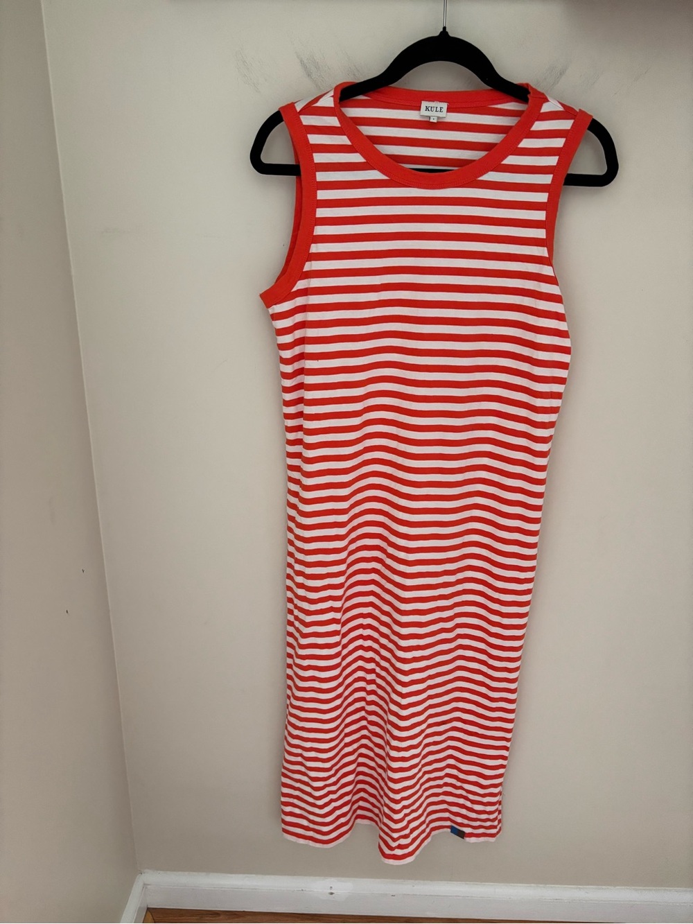 Kule The Tank Midi Dress in Orange Size Small - Picture 4 of 9